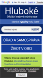 Mobile Screenshot of hluboke.cz